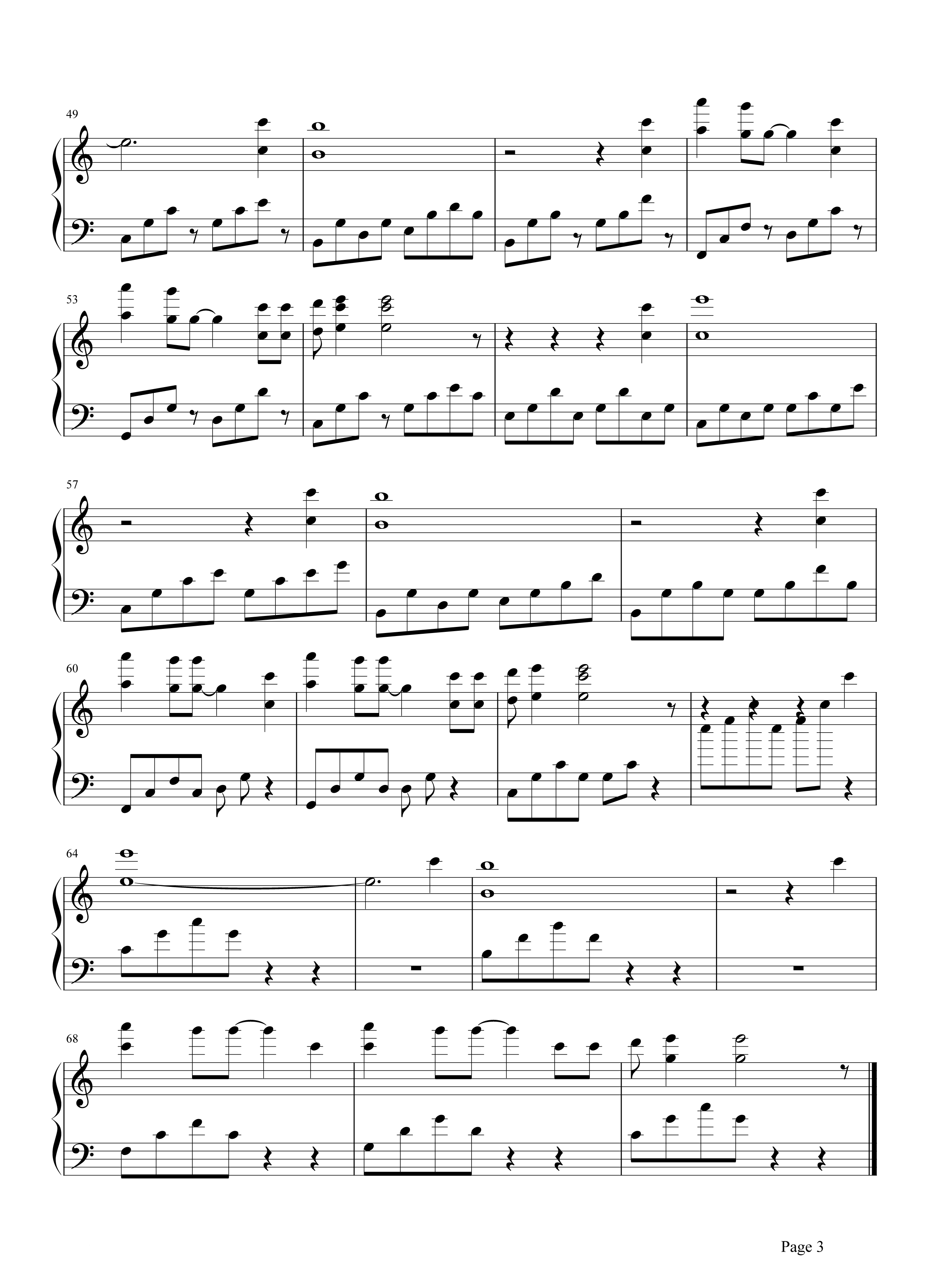 邓紫棋《瞬间》钢琴谱五线谱
