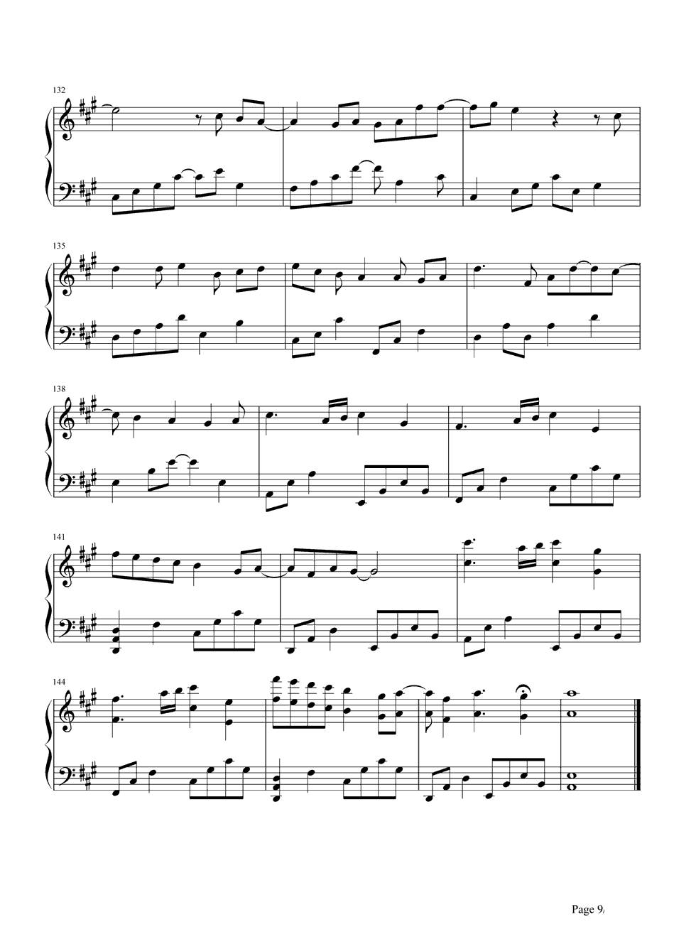 可米小子《青春纪念册》钢琴谱五线谱