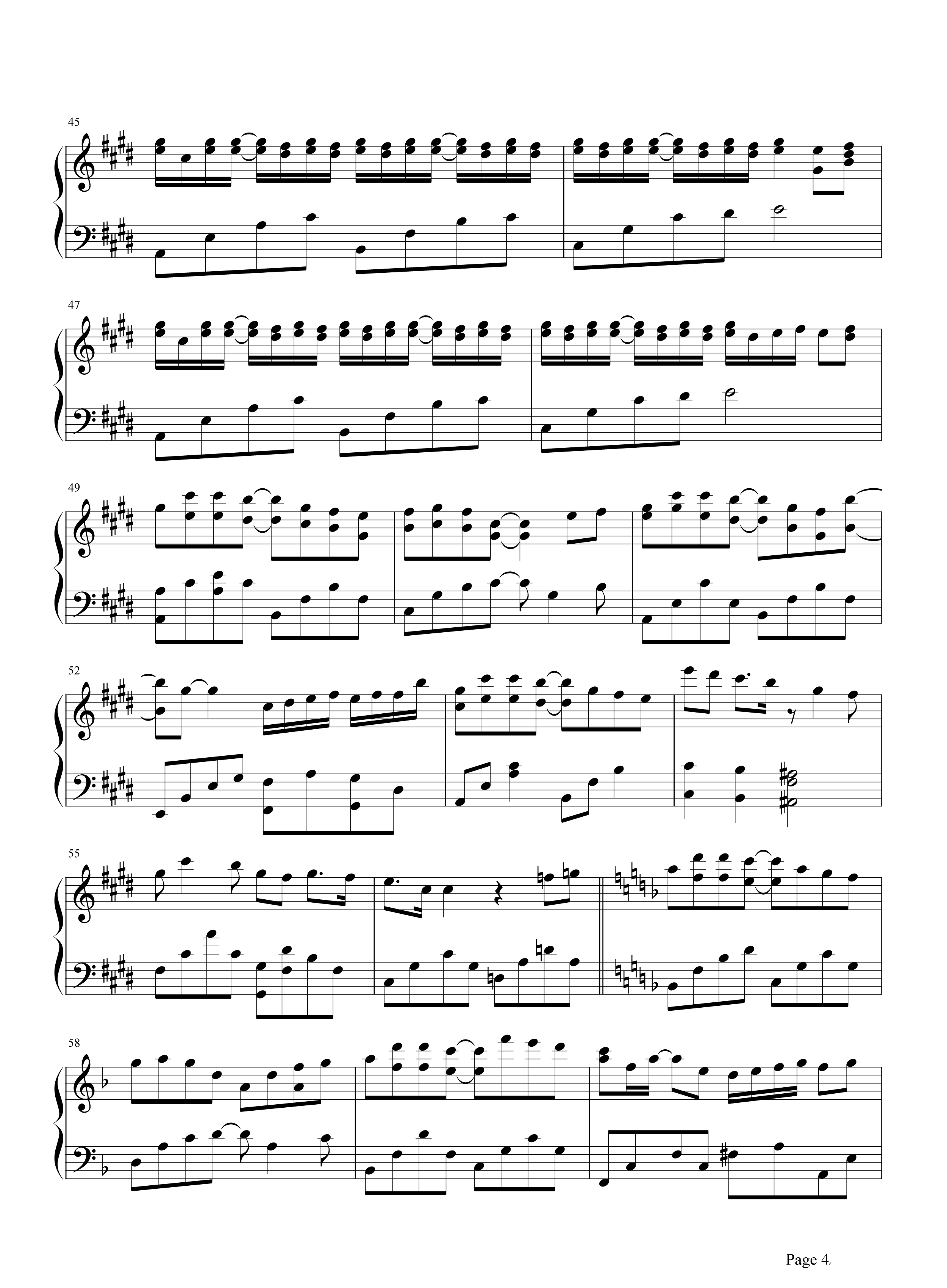 回音哥《芊芊》钢琴谱五线谱