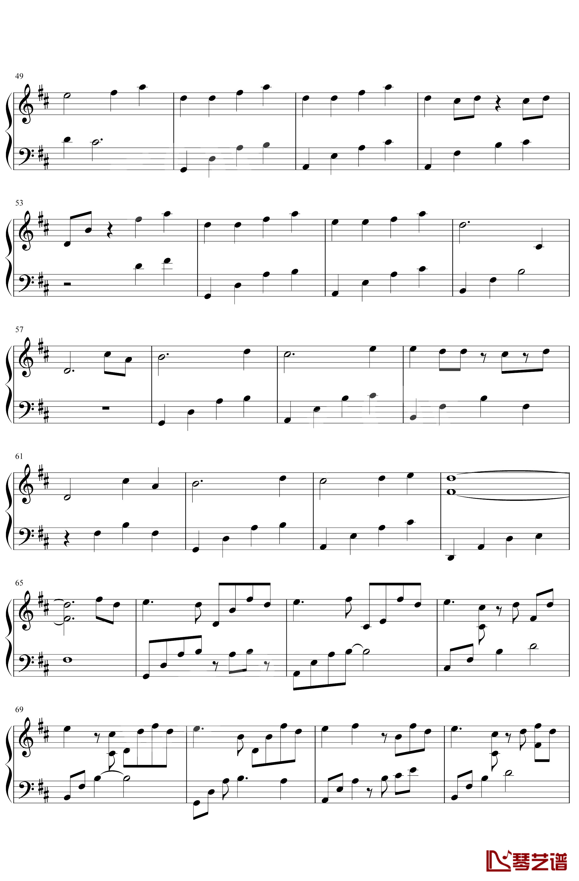 Cecile Corbel《Take Me Hand》钢琴谱五线谱