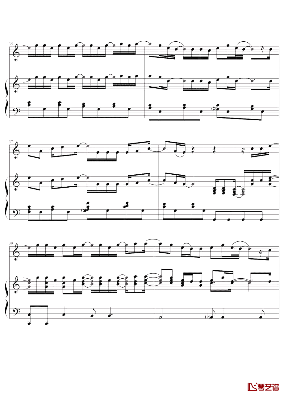 Daniel Richard Powter《Free loop》钢琴谱五线谱