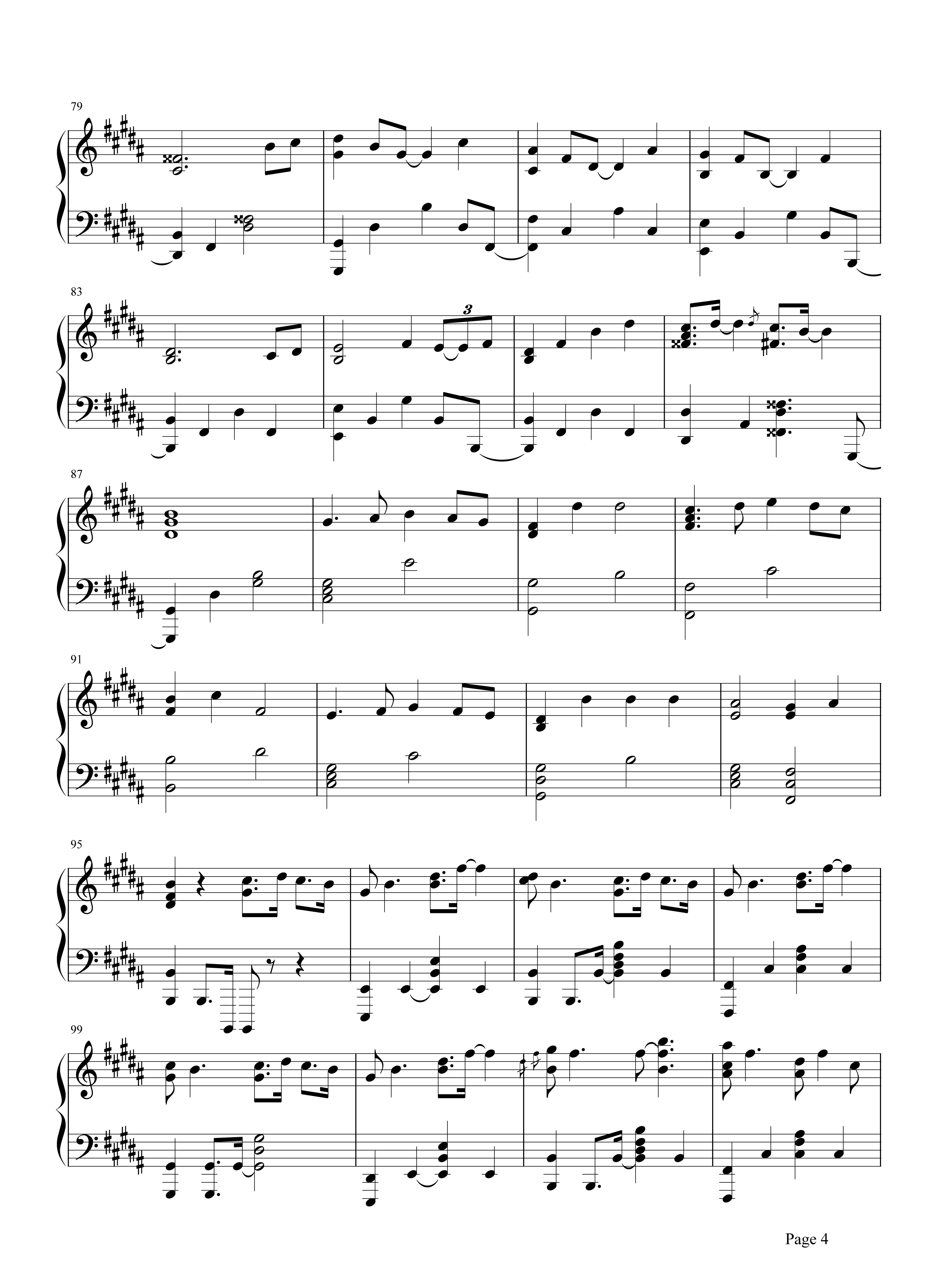 电视歌曲《lemon》钢琴谱五线谱