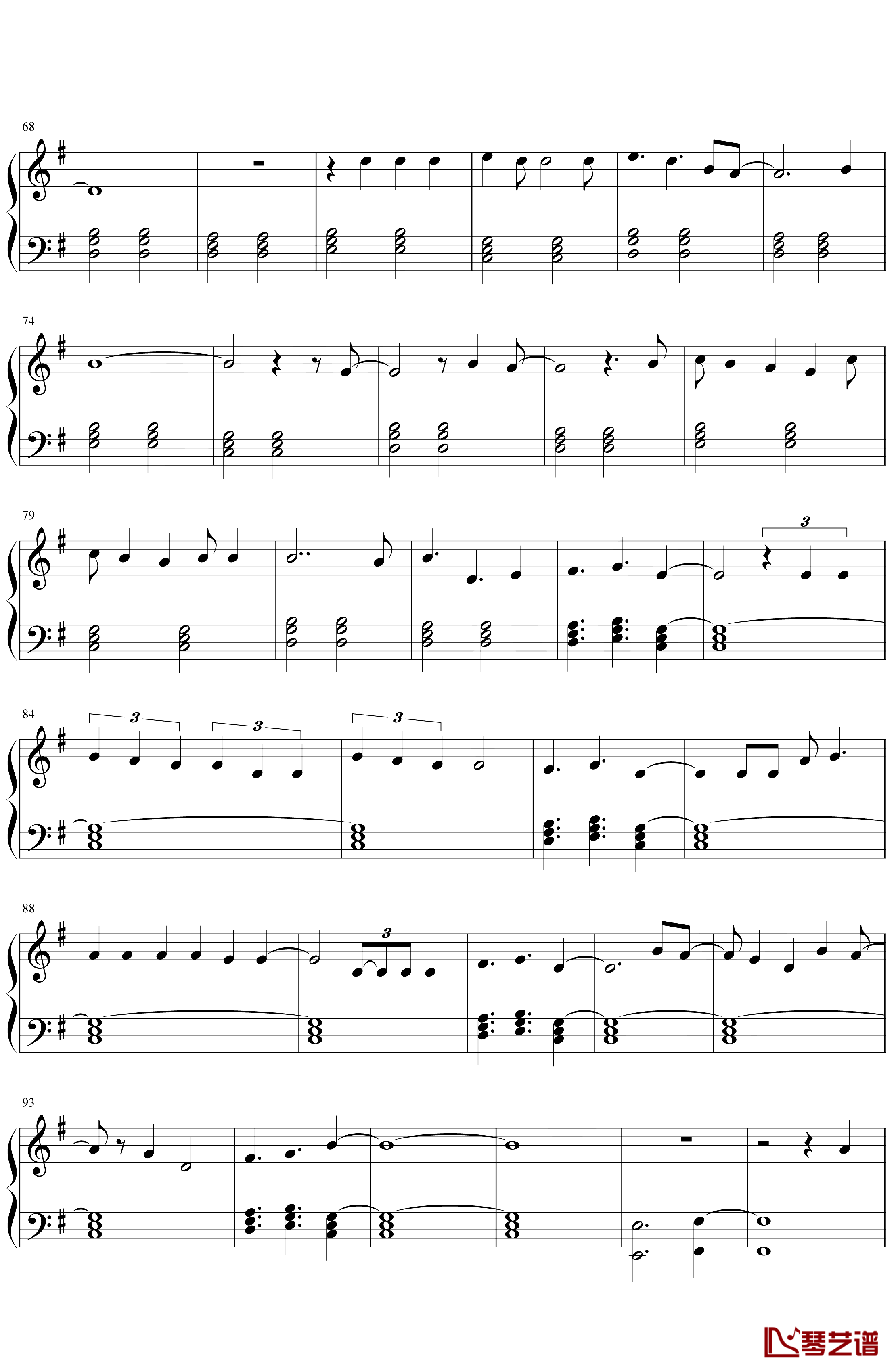 joel adams《please dont go》钢琴谱五线谱