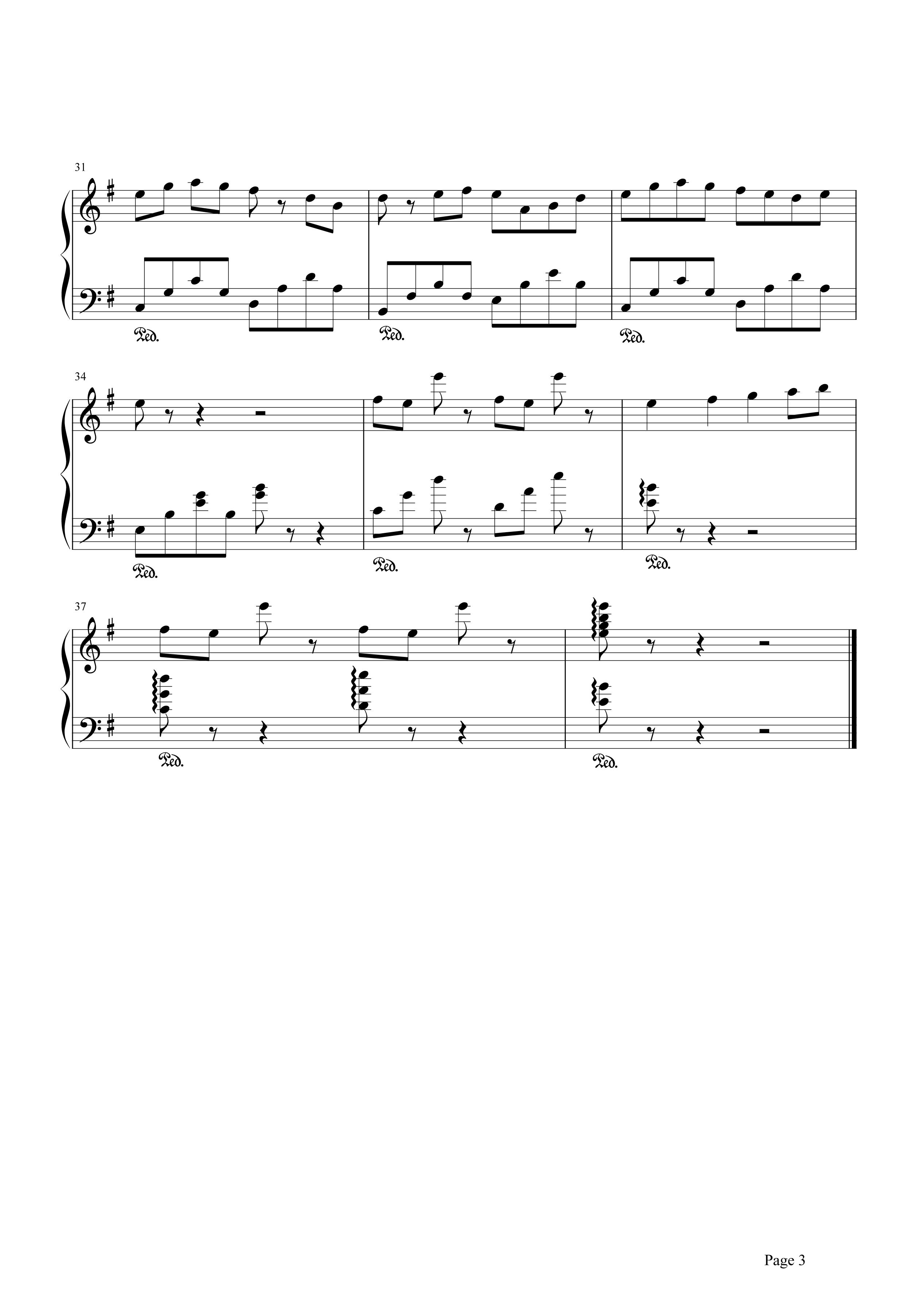 音频怪物《典狱司》钢琴谱五线谱