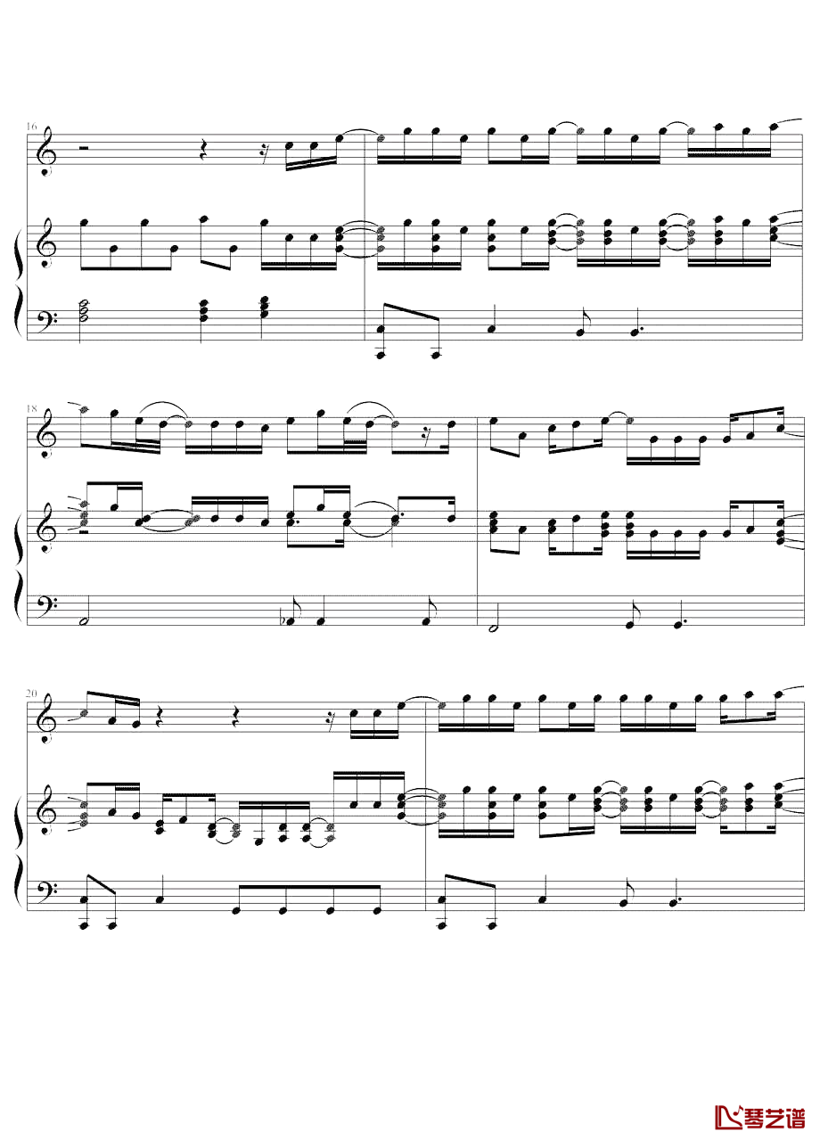 Daniel Richard Powter《Free loop》钢琴谱五线谱