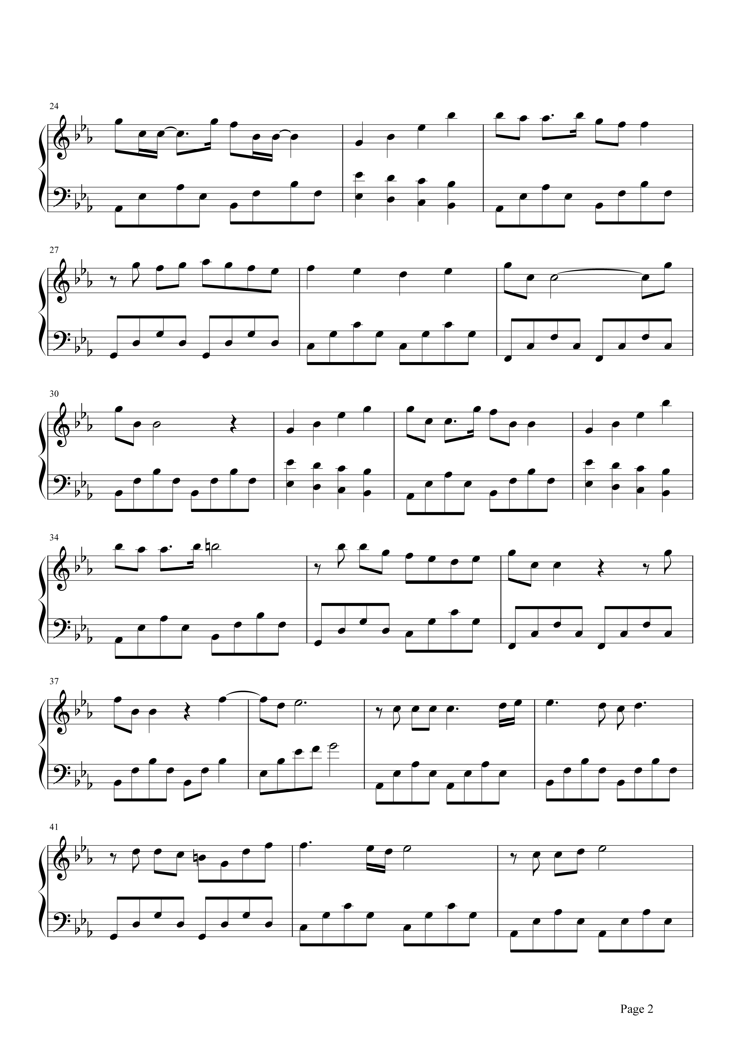 A-lin《梦话》钢琴谱五线谱
