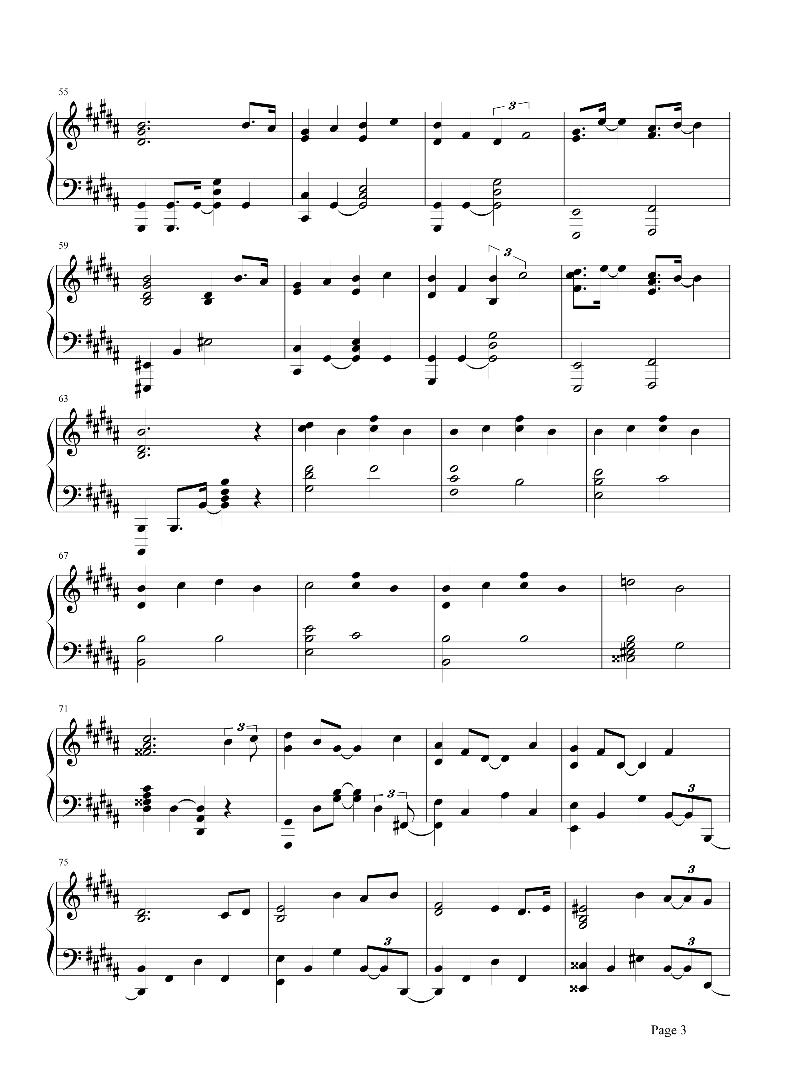 电视歌曲《lemon》钢琴谱五线谱
