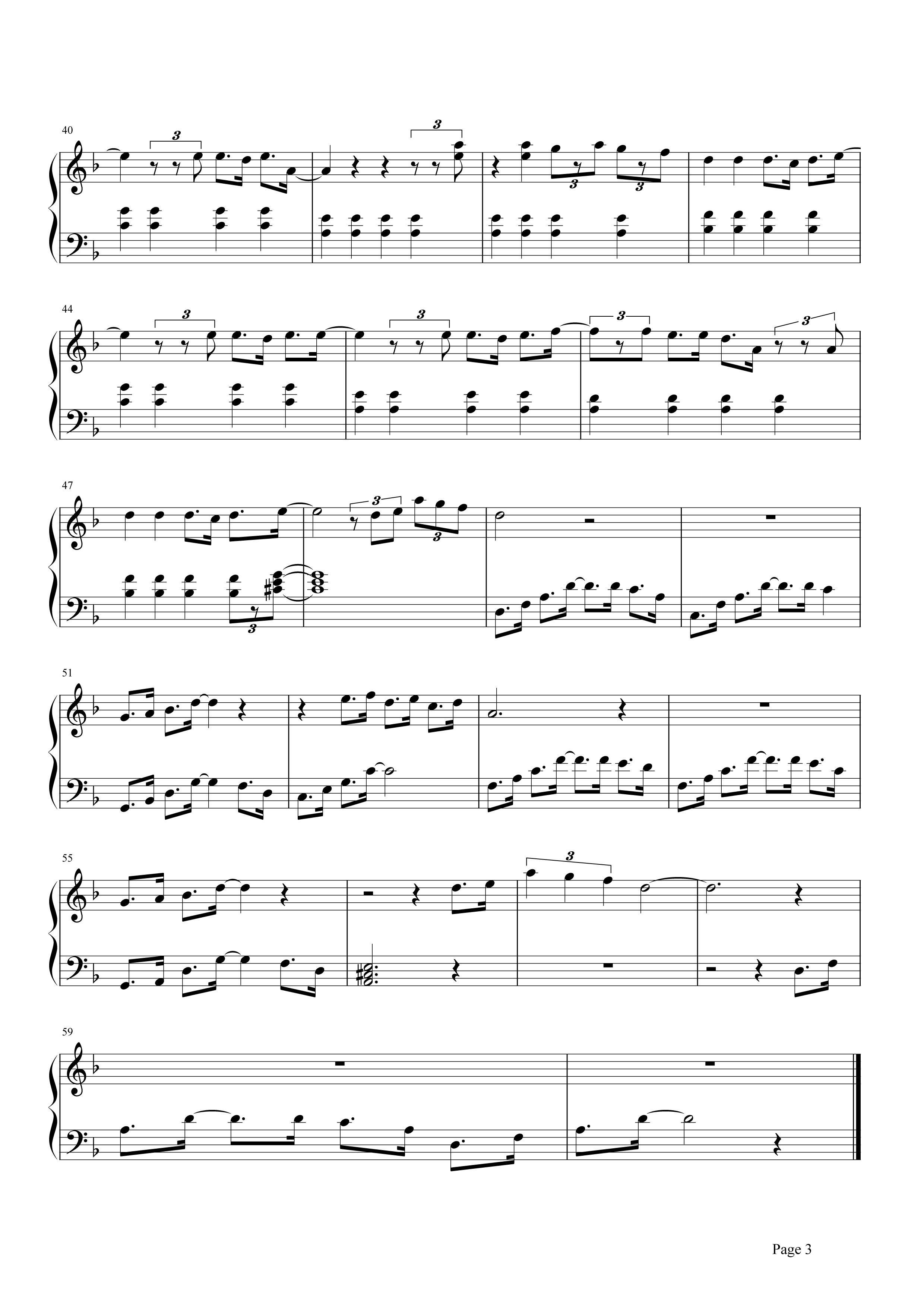 轻音乐《city of stars》钢琴谱五线谱
