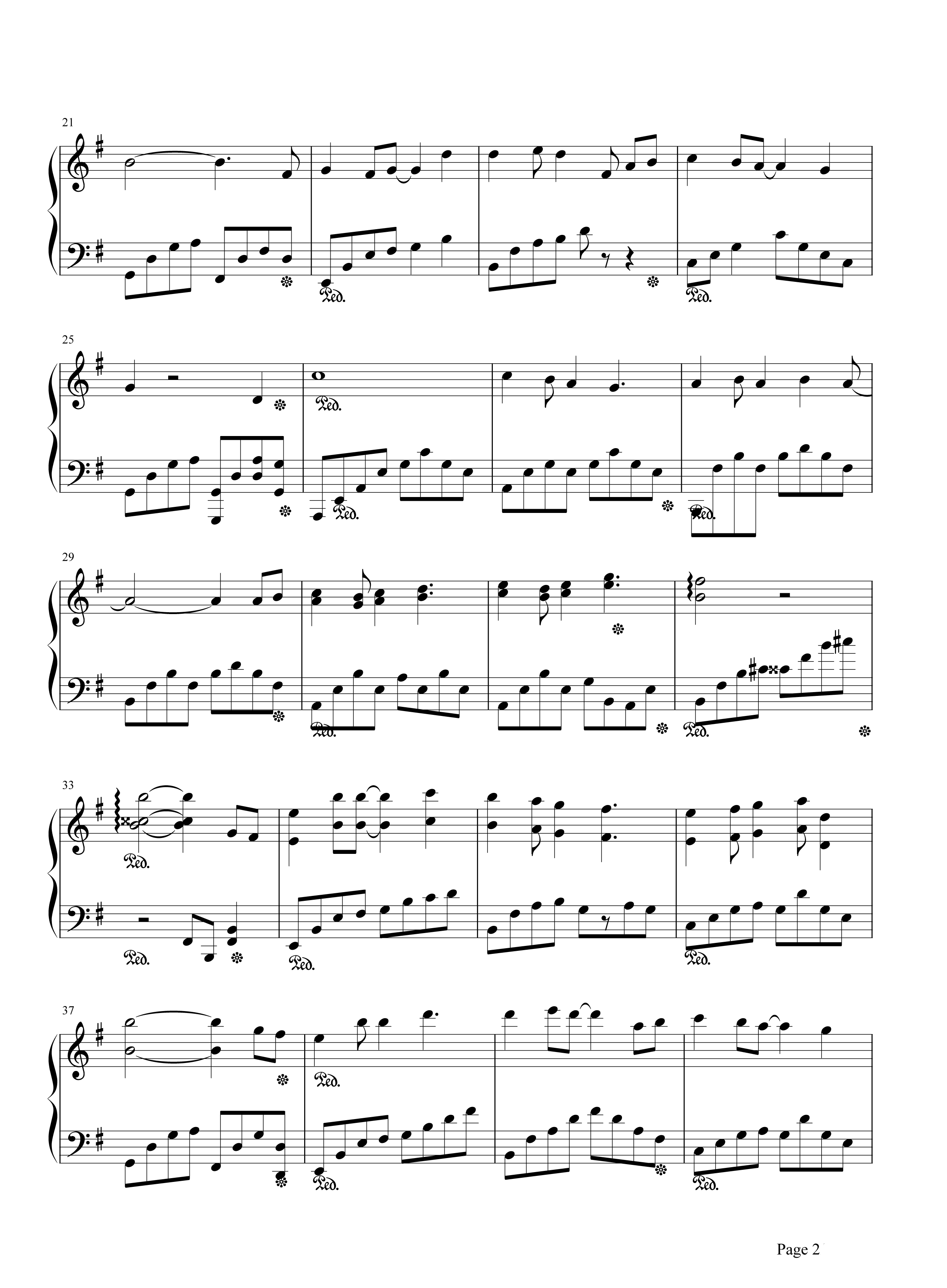 李雅微《我们的纪念》钢琴谱五线谱