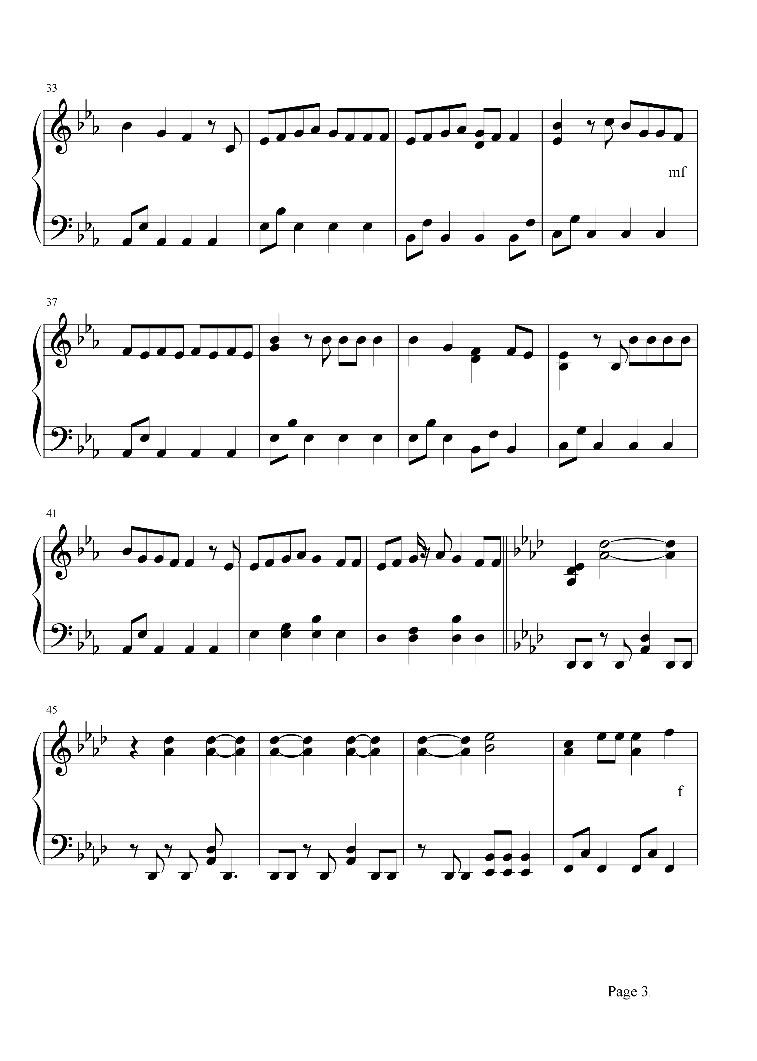 RADWIMPS《梦灯笼》钢琴谱五线谱