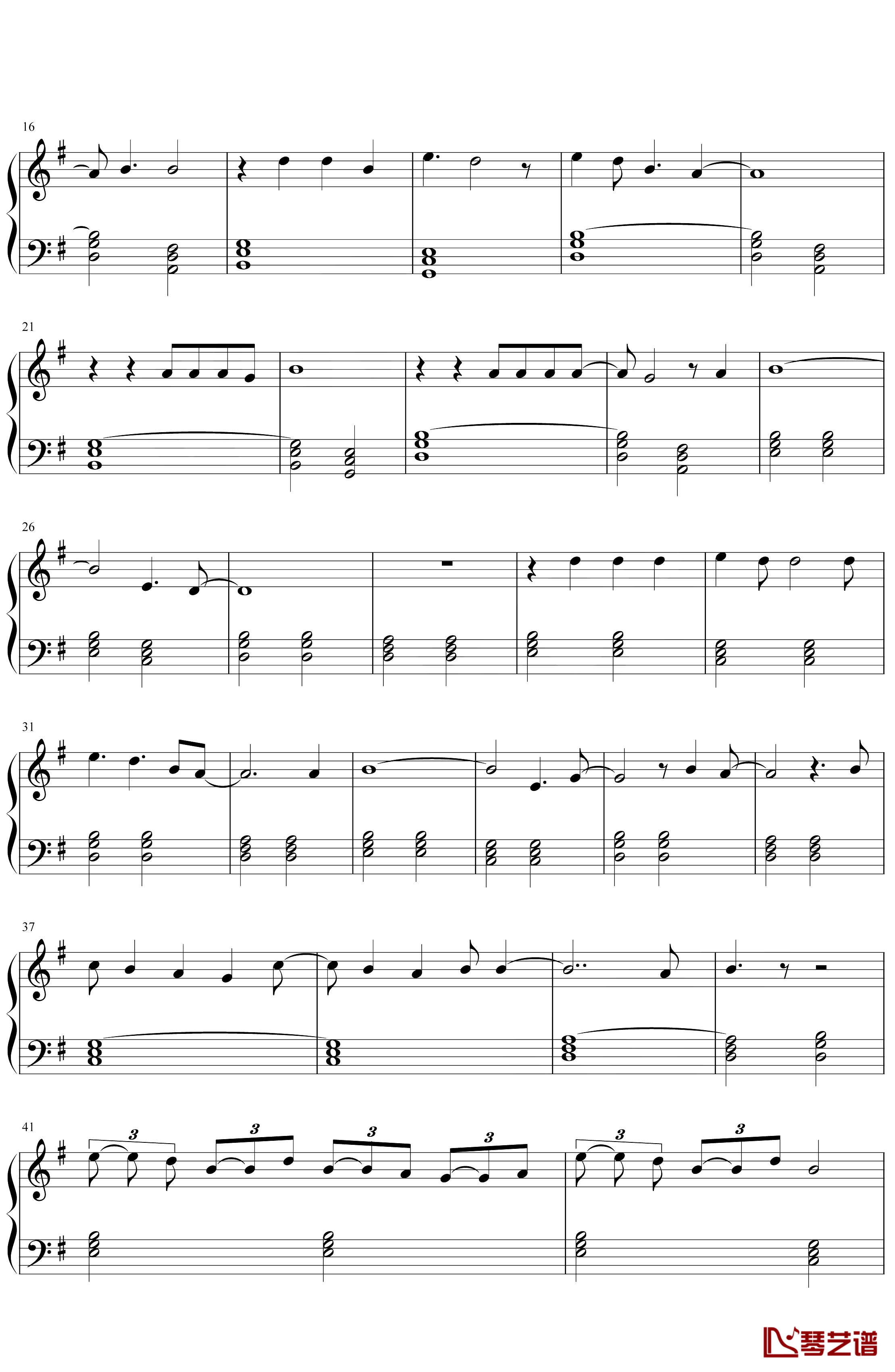 joel adams《please dont go》钢琴谱五线谱