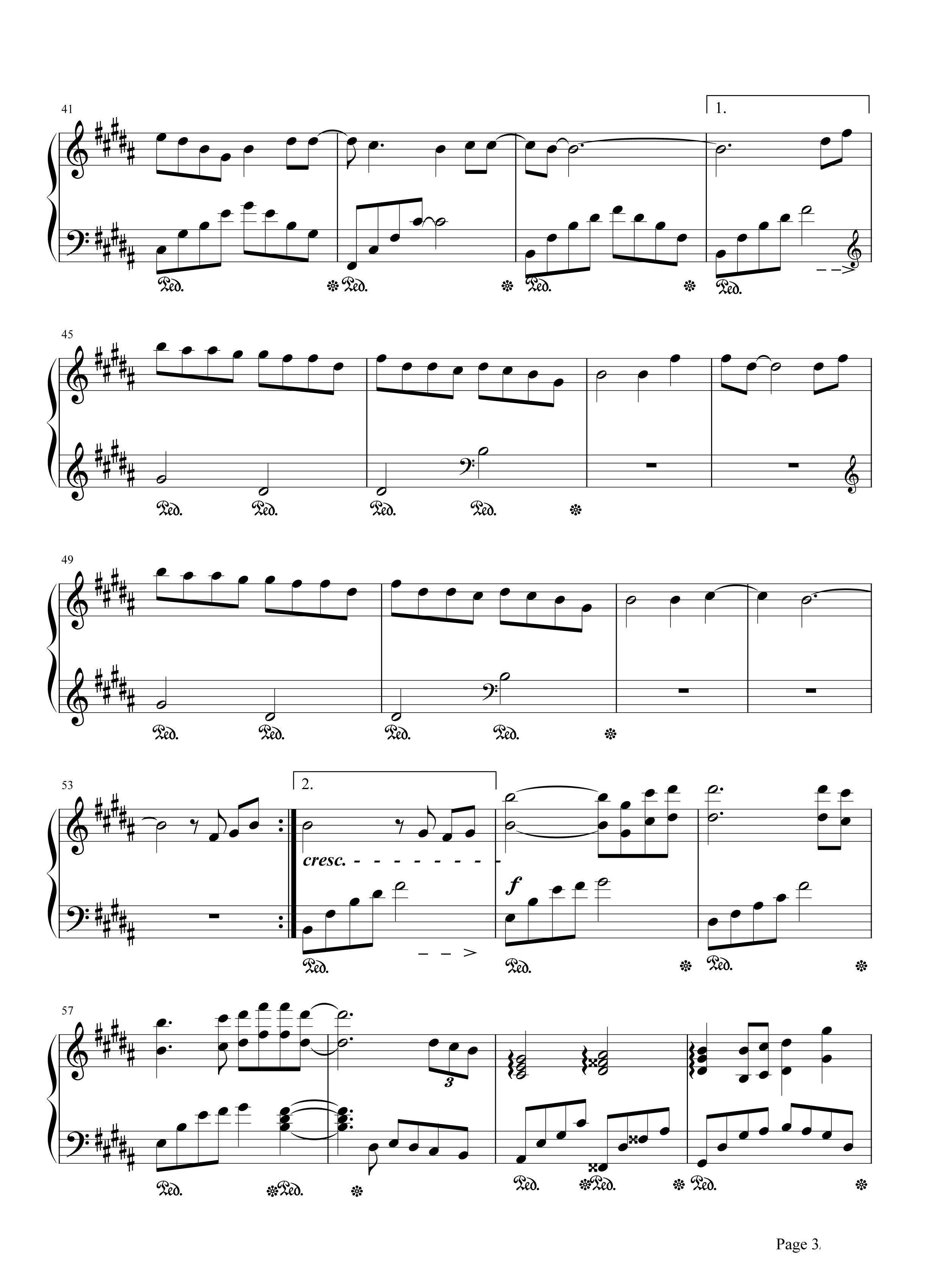 李宇春《蜀绣》钢琴谱五线谱