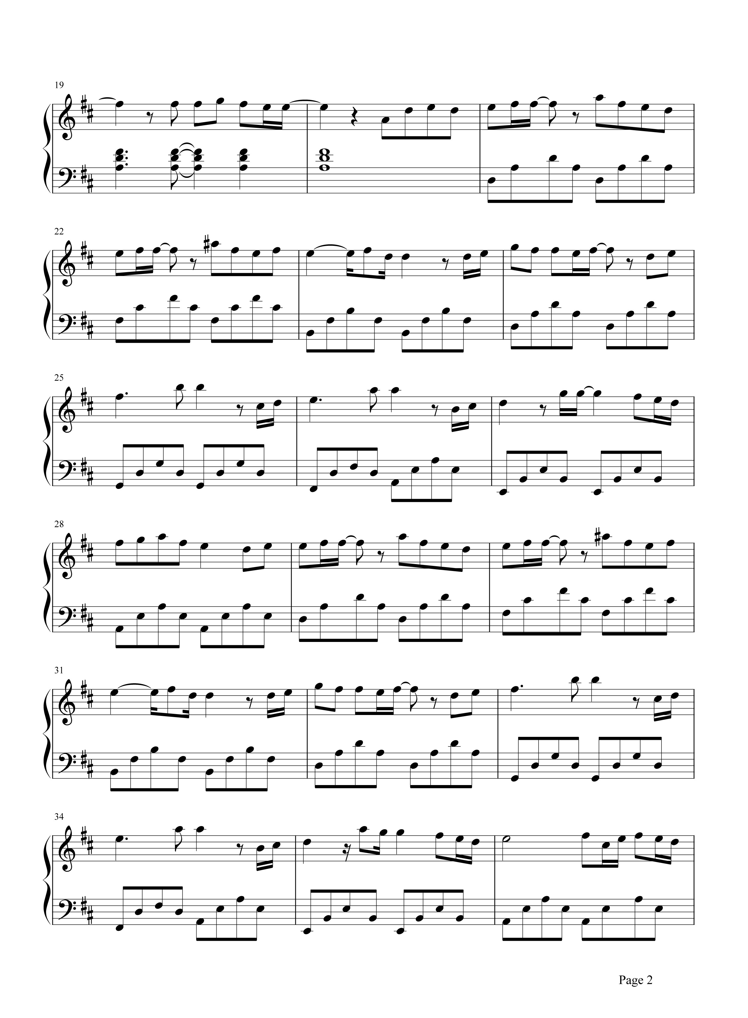 Ella《终于爱情》钢琴谱五线谱