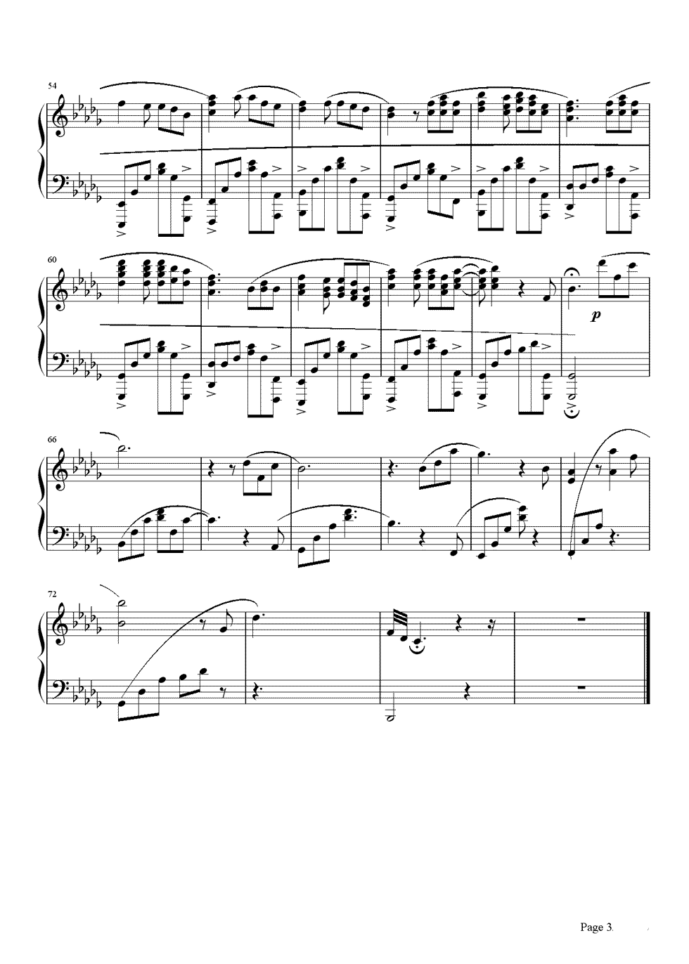 邓紫棋/张靓颖《雨蝶》钢琴谱五线谱