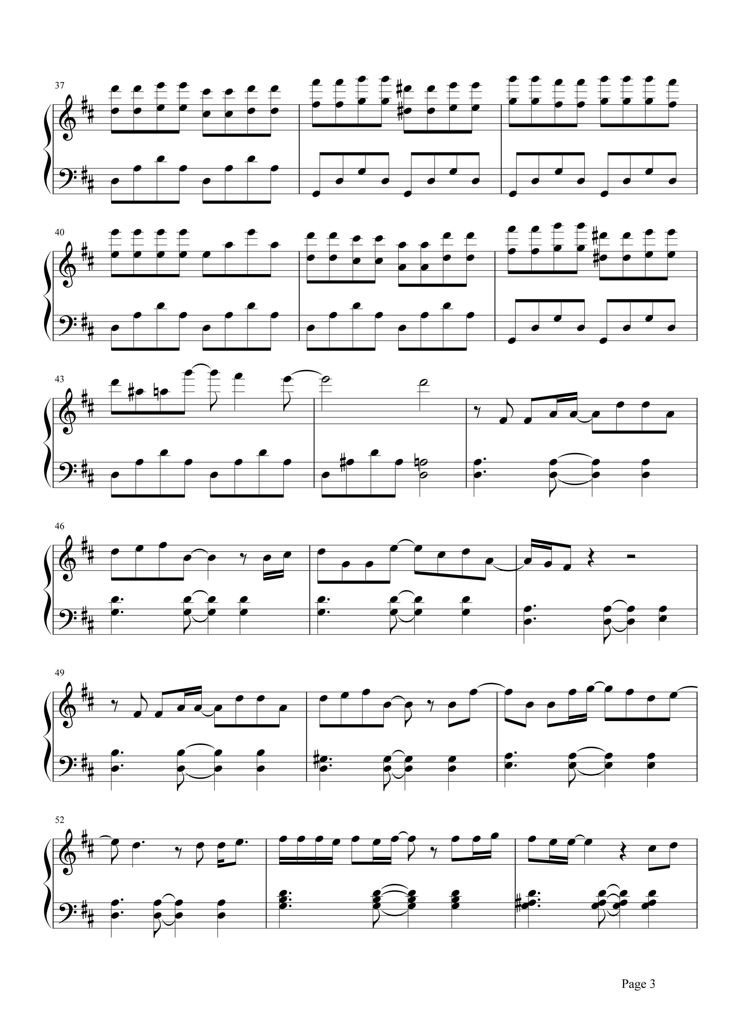Ella《终于爱情》钢琴谱五线谱