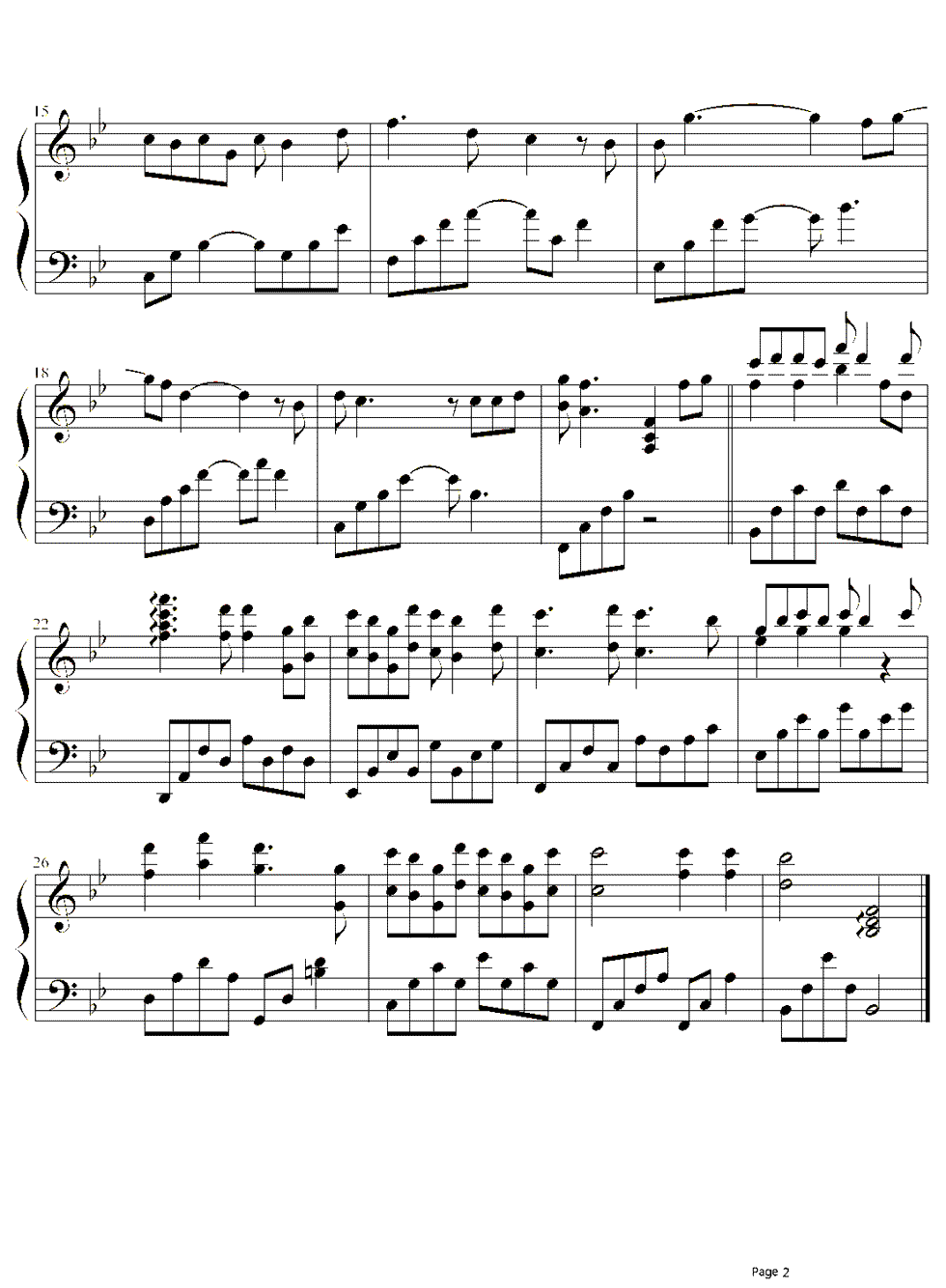 杨宗纬《我们好像在哪见过》钢琴谱五线谱