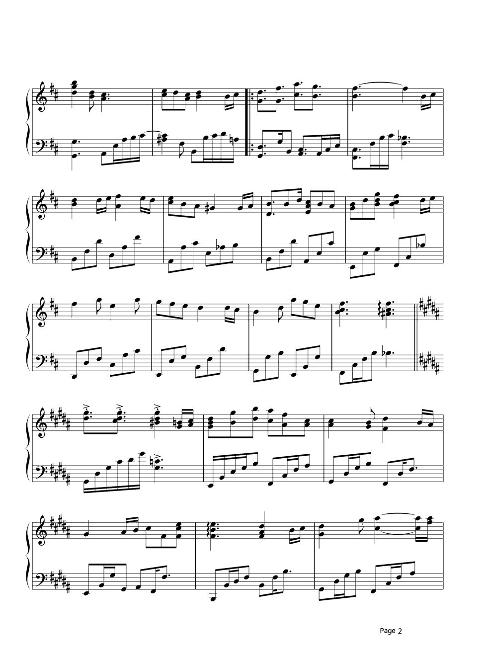 王诗安《桃花结》钢琴谱五线谱