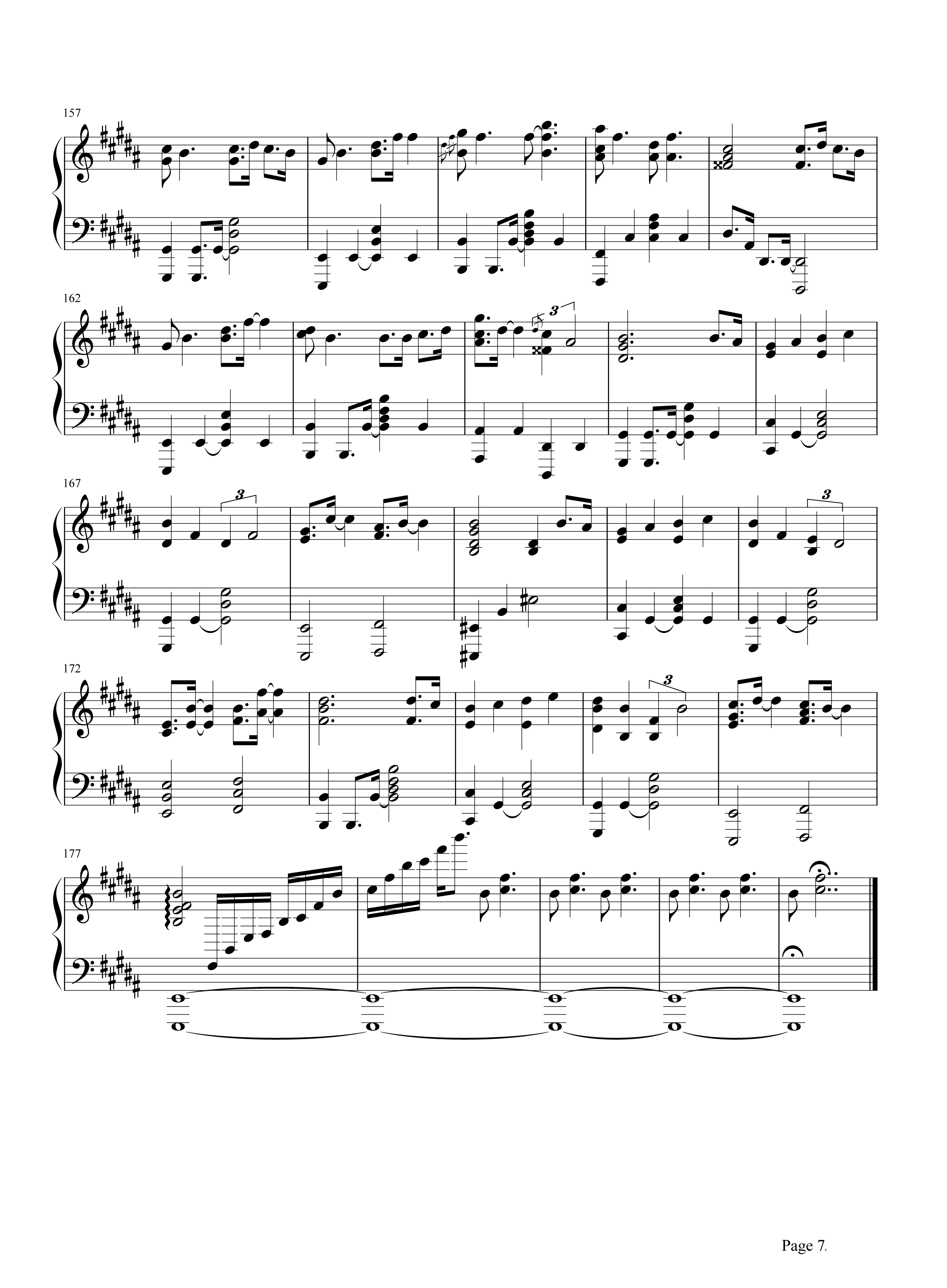 电视歌曲《lemon》钢琴谱五线谱