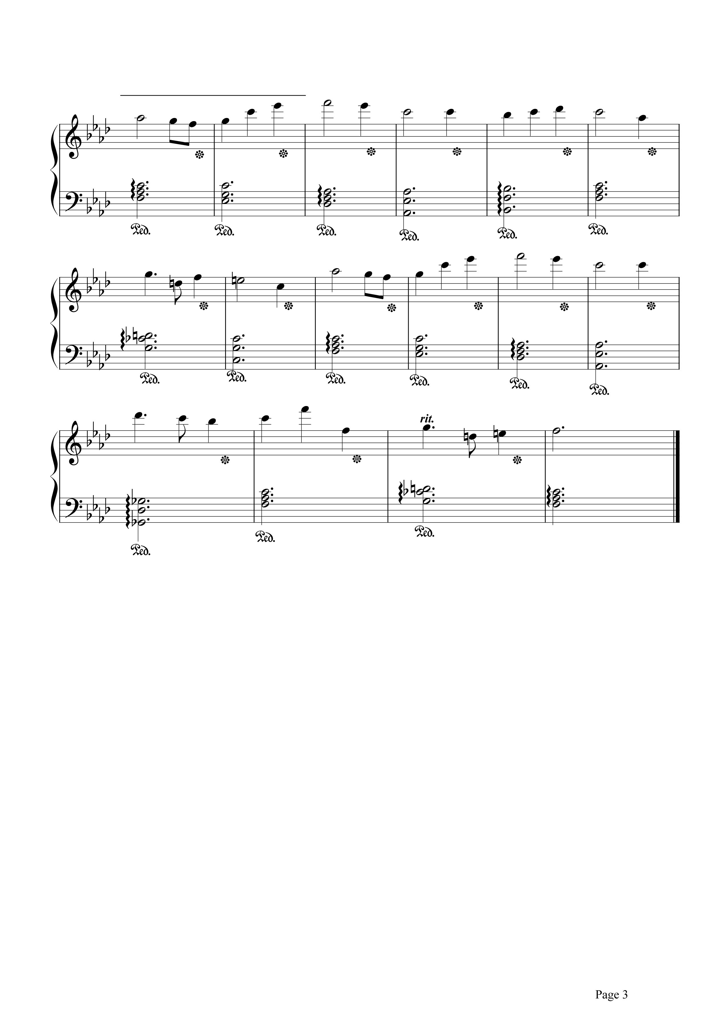 曲锦楠-月光《霞光》钢琴谱五线谱