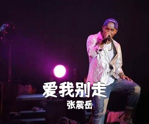 张震岳《爱我别走》钢琴谱五线谱