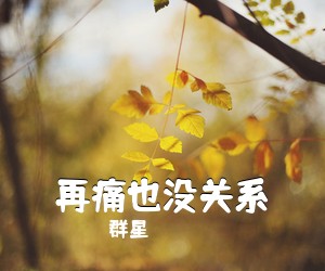 群星《再痛也没关系》钢琴谱五线谱