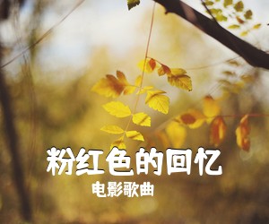 电影歌曲《粉红色的回忆》钢琴谱五线谱