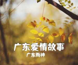 广东雨神《广东爱情故事》D调吉他谱