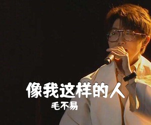 毛不易《像我这样的人》C调吉他谱