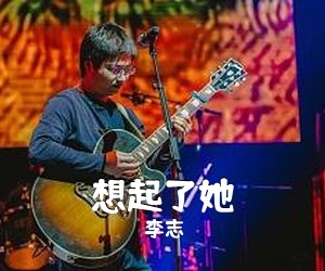 李志《想起了她》C调吉他谱