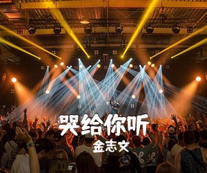 金志文《哭给你听》D调吉他谱