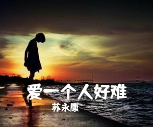 苏永康《爱一个人好难》C调吉他谱