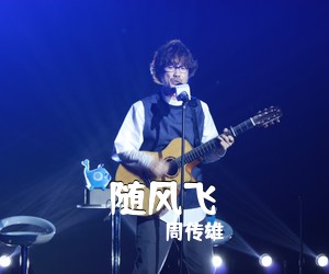 周传雄《随风飞》C调吉他谱