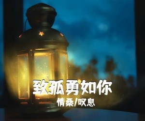 情桑/叹息《致孤勇如你》C调吉他谱