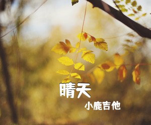 小鹿吉他《晴天》C调吉他谱