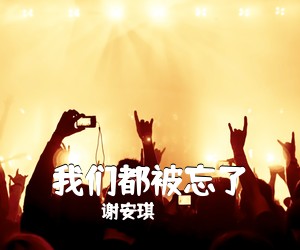 谢安琪《我们都被忘了》C调吉他谱