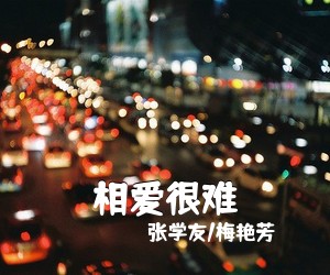 张学友/梅艳芳《相爱很难》C调吉他谱