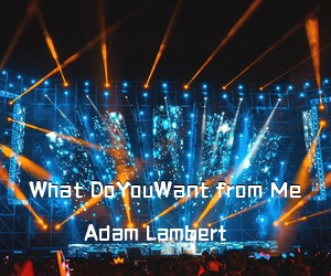 Adam Lambert《What DoYouWant from Me》吉他谱