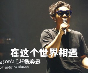 陈奕迅《在这个世界相遇》C调吉他谱