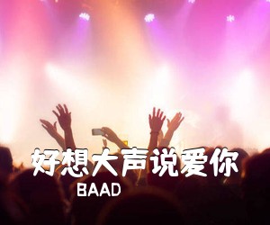 BAAD《好想大声说爱你》C调吉他谱